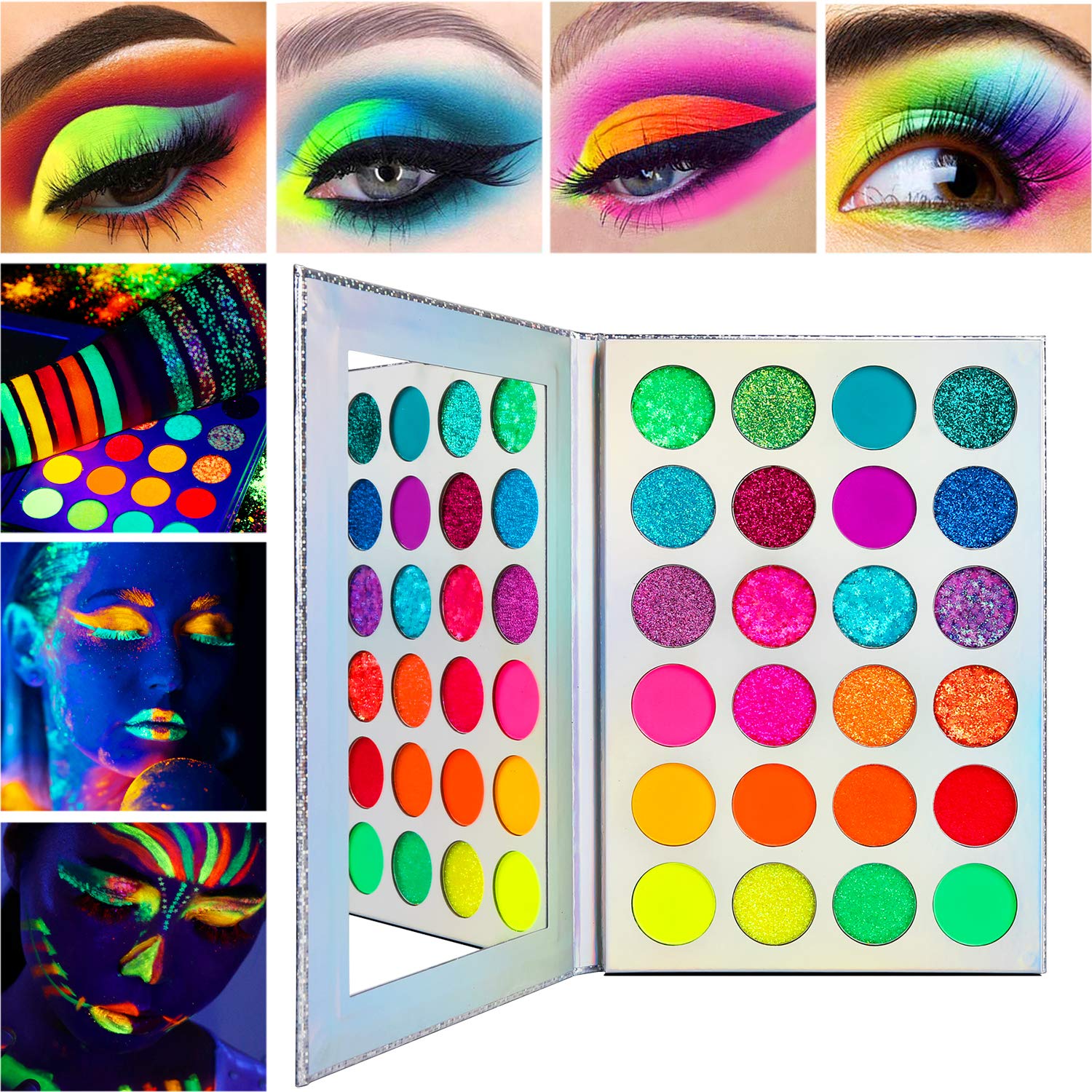 DE'LANCI Aurora Glow Palette stage-look featuring bright colors for performances and cosplay