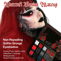 DE'LANCI Goth matte shades like Skeleton White and Jester Red for versatile day to night drama