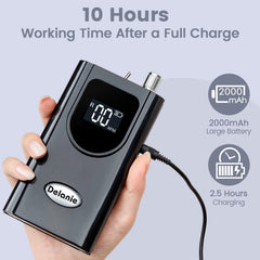 Delanie nail drill portable rechargeable design enables work anywhere without outlets.