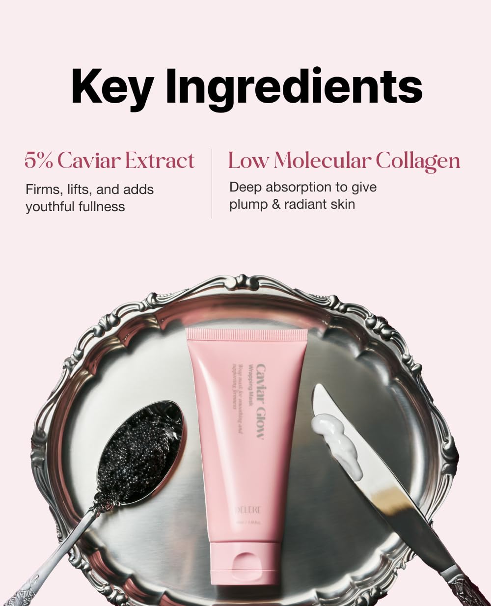 Delere Caviar Glow glow close-up highlights radiant skin finish