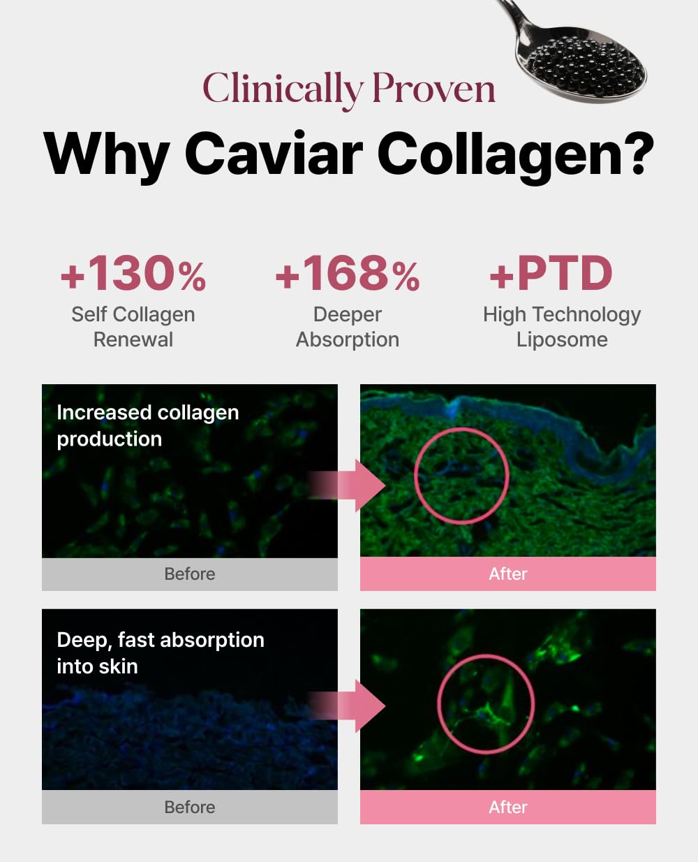 Delere Caviar Glow pores close-up reveals refined pore appearance after use
