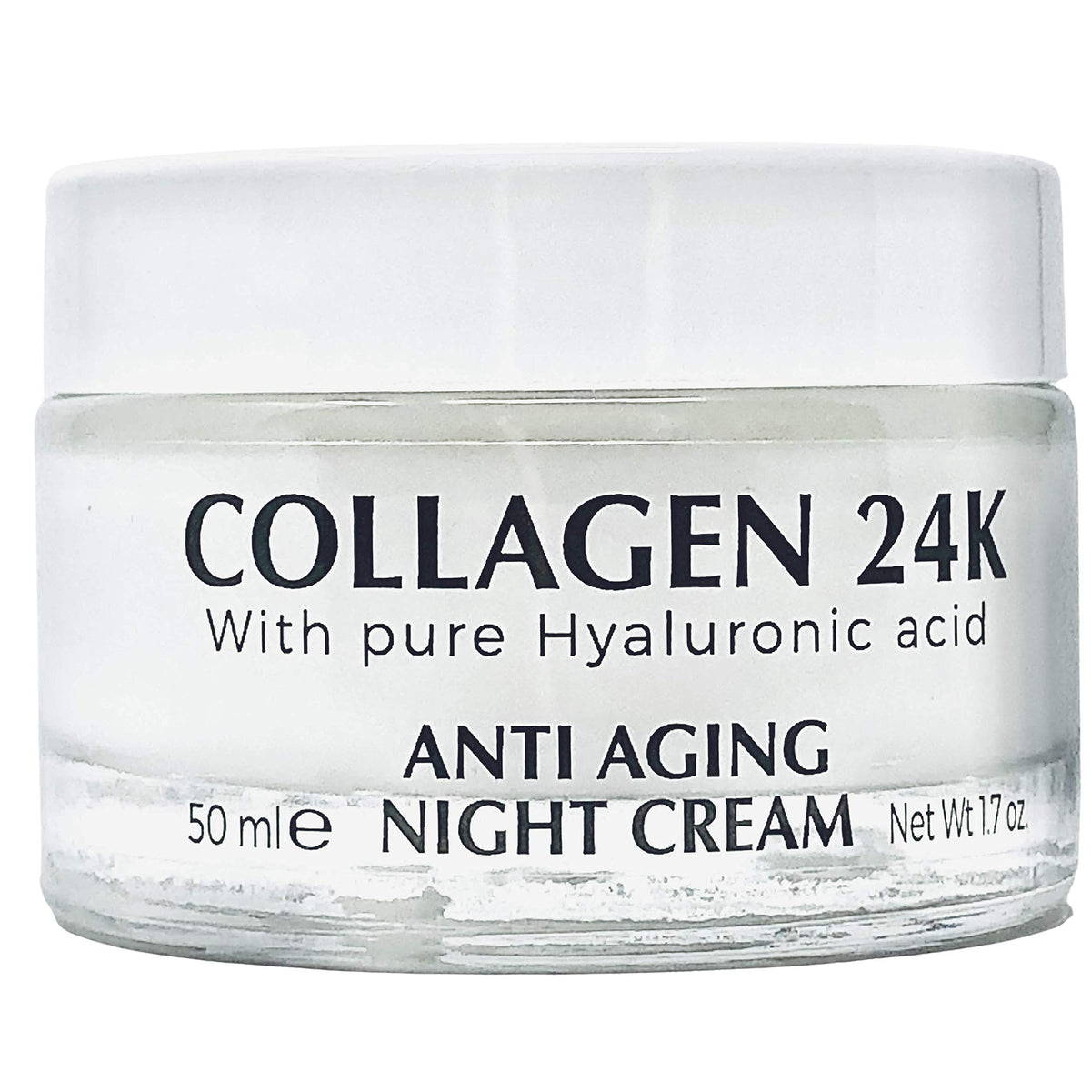 Delfanti-Milano COLLAGEN 24K Night Cream jar boosts skincare ritual with luxe, anti-aging appeal.