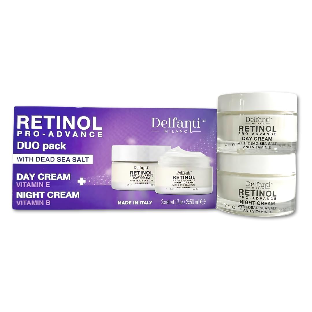 Delfanti-Milano Retinol Pro-Advance Night Cream close-up tube for renewal