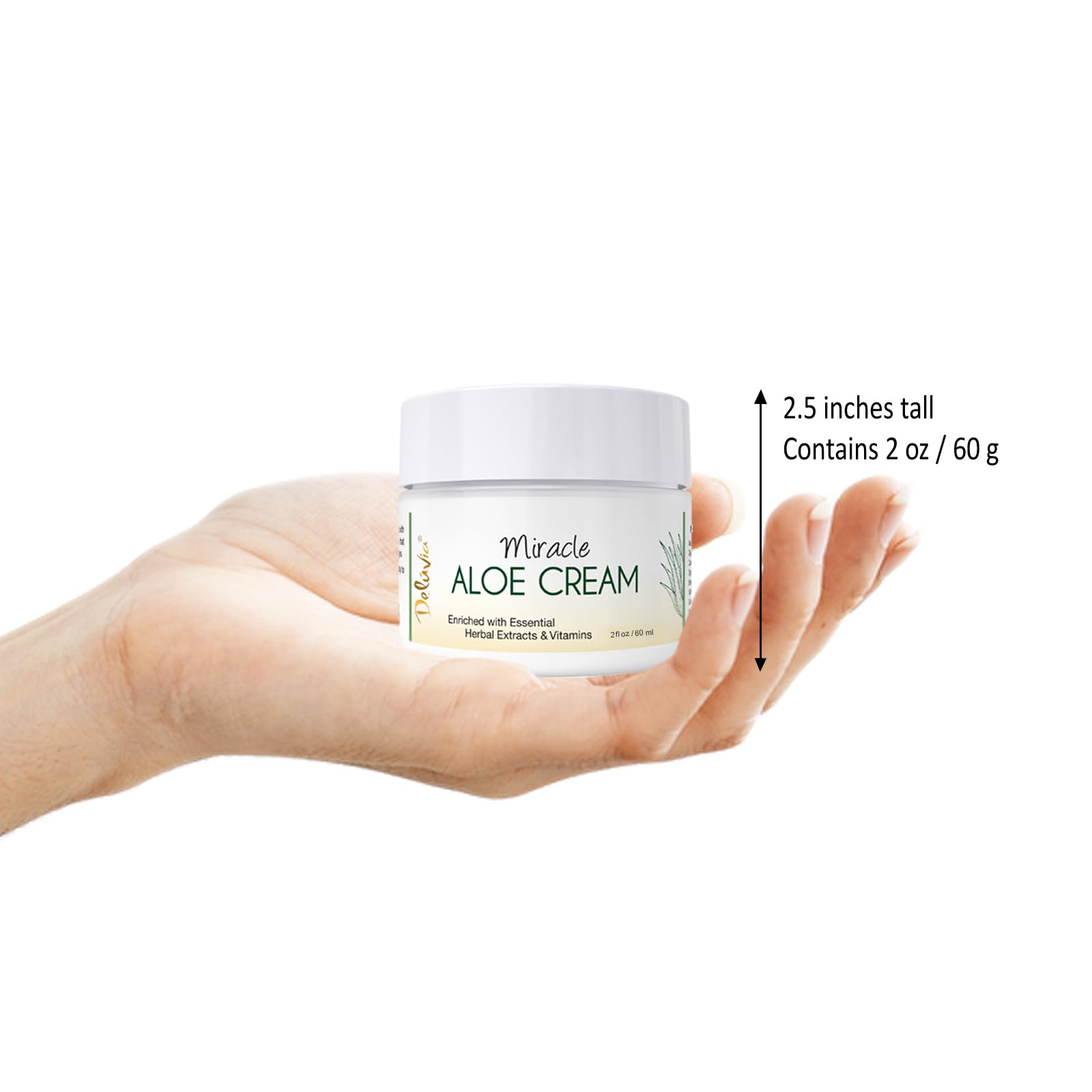 DELÚVIA Miracle Aloe Cream eczema comfort on irritated skin.
