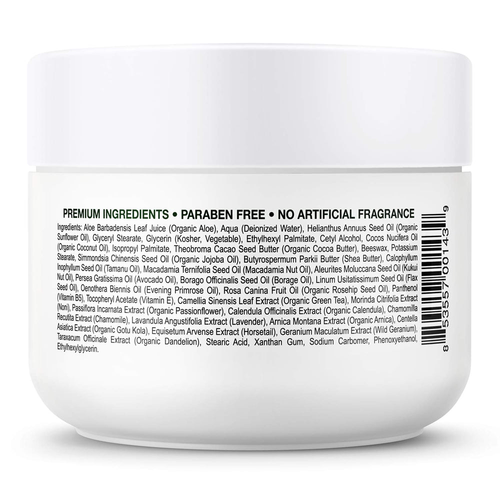 Sensitive skin feels comfortable with DELÚVIA Miracle Aloe Cream formula.