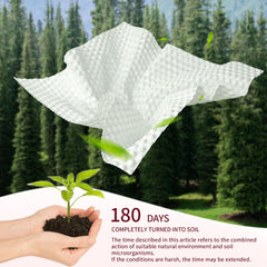 Deluwire Soft Dry Wipe tissue stack shows extra-thick cloth-like texture for makeup removal