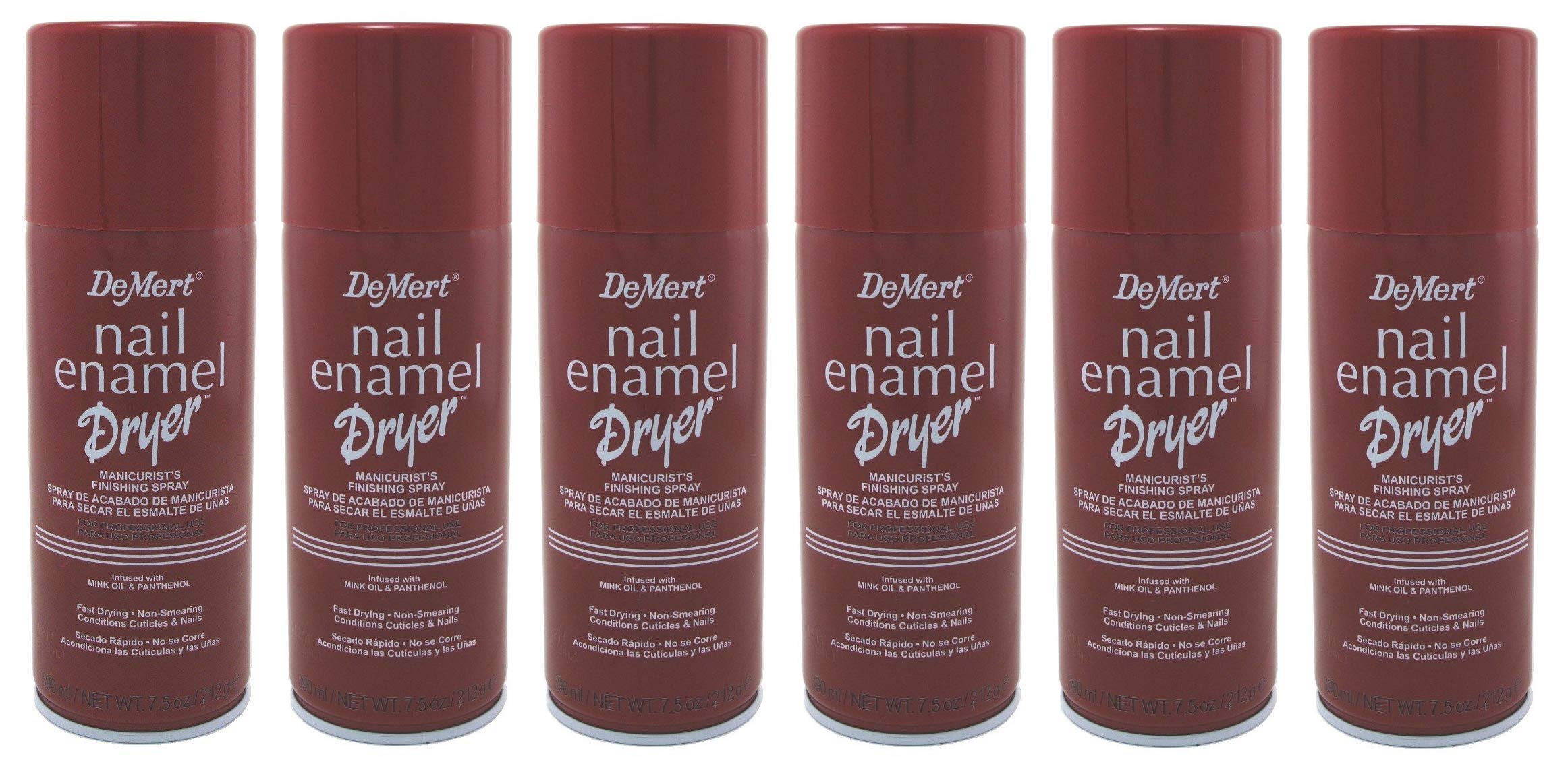 Demert Nail Enamel Dryer Spray bottle for quick-dry manicures and smudge prevention.