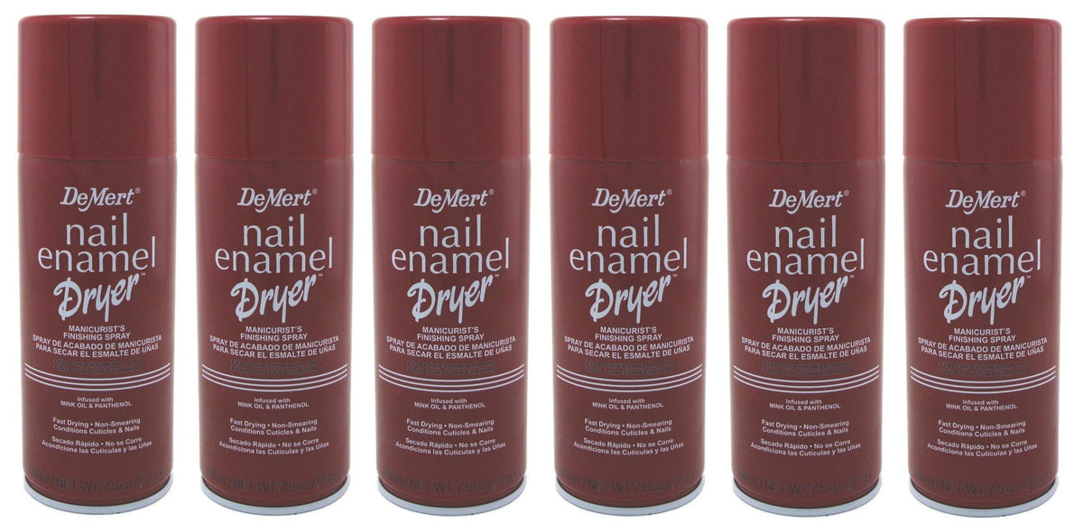 Demert Nail Enamel Dryer Spray bottle for quick-dry manicures and smudge prevention.
