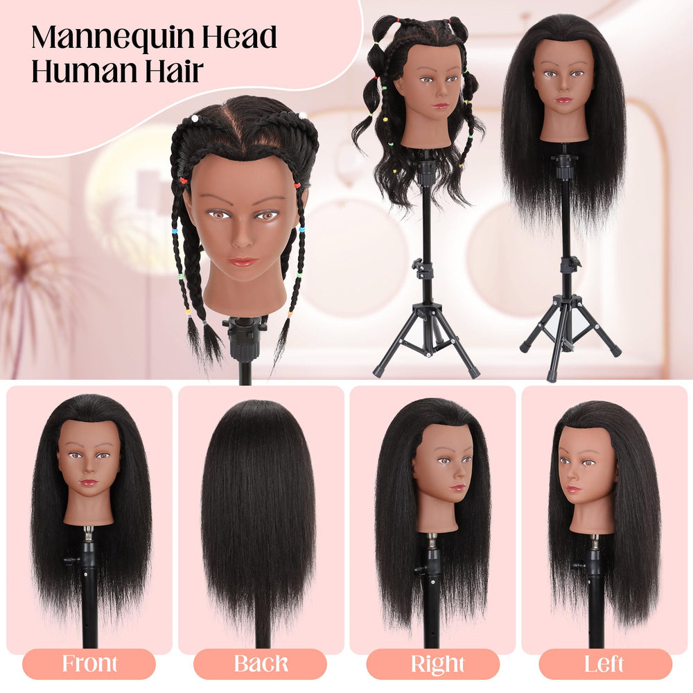 Demides mannequin head bleaching styling dyed closeup highlighting color-testing techniques