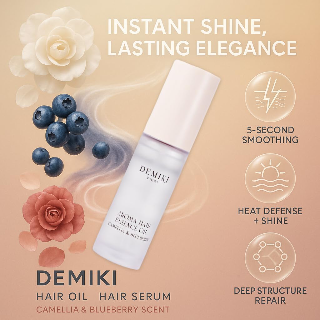DEMIKI Hair Oil fragrance-trail reveals floral scent with everyday fragrance benefits