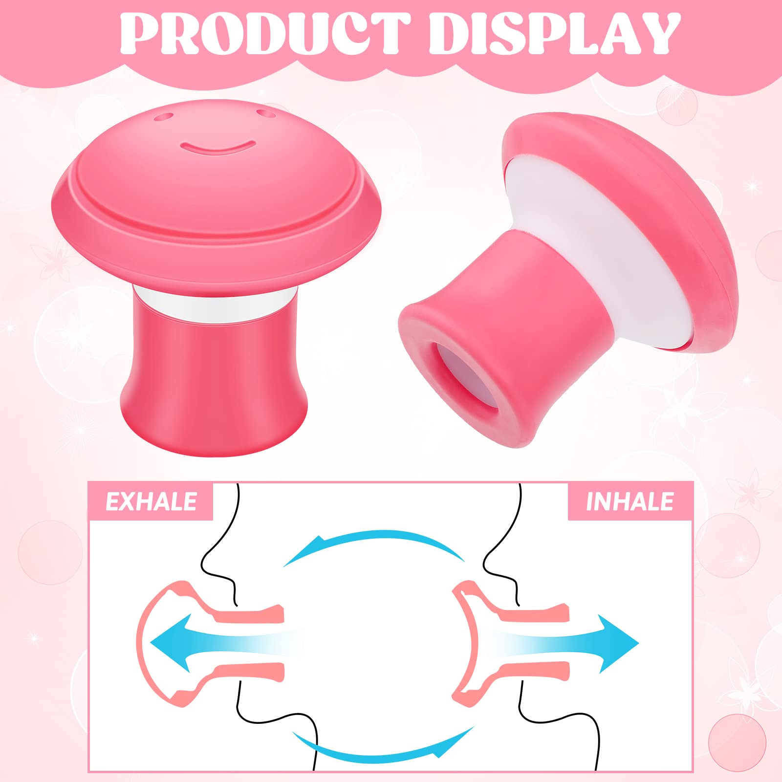 Demissle face trainer in-use during TV time for hands-free routine.
