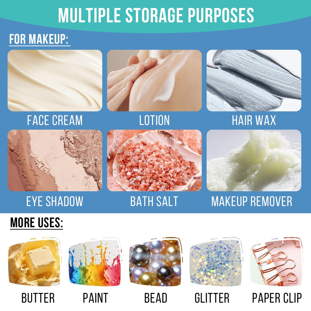 Demora six-pack set includes labels and spatulas for neat organization.