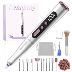 Denabuty cordless nail drill front view for precise at-home filing and quick touch-ups.