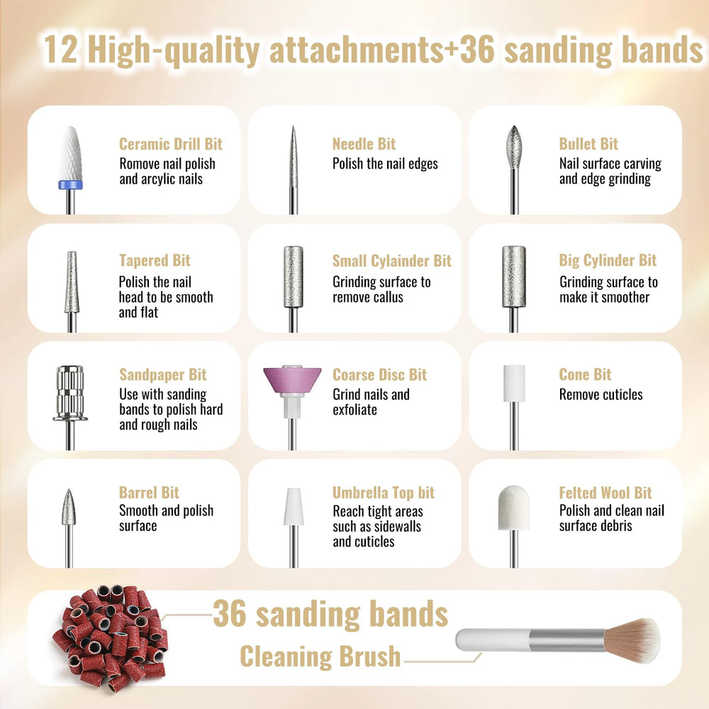 Denabuty 12-bit kit offers versatile shaping, buffing, and detailing.