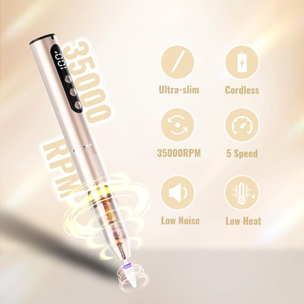 Denabuty ultra-lightweight nail file at 70g eases long sessions.