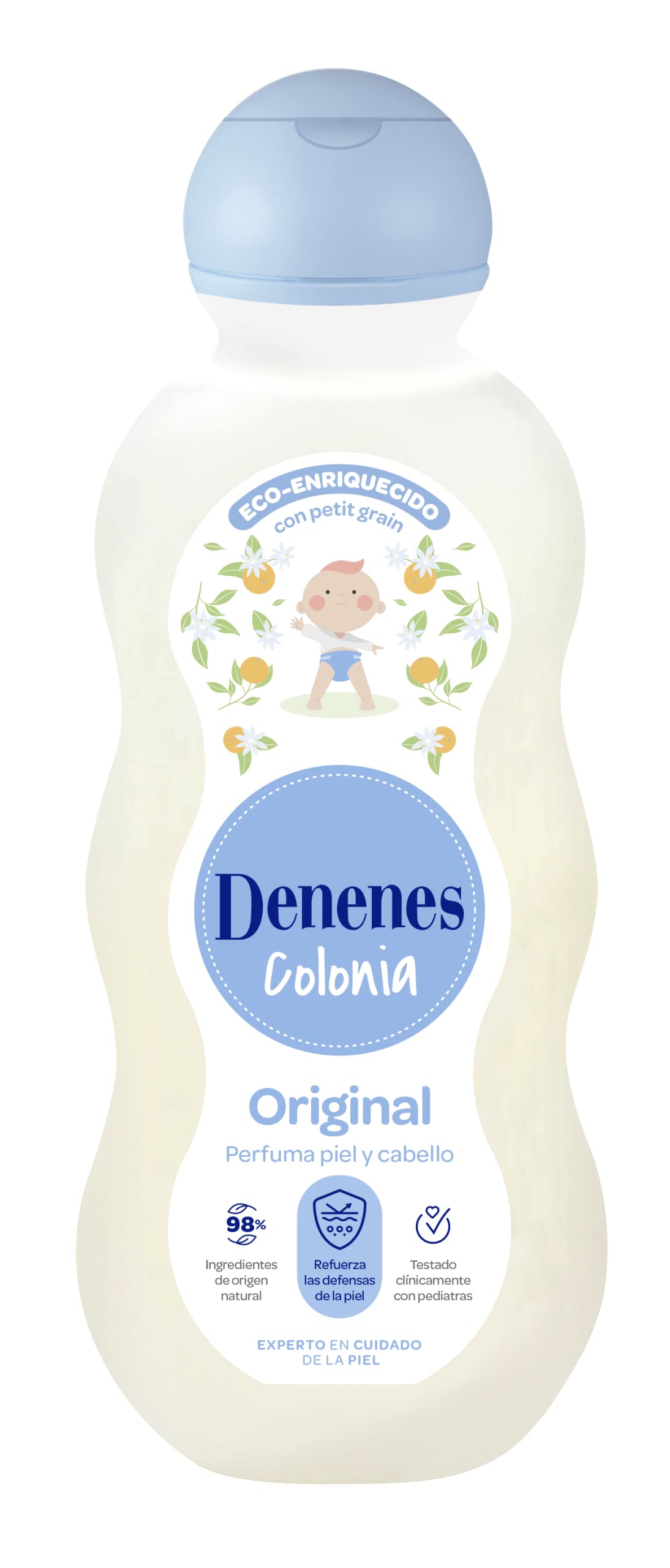 Denenes Baby Cologne bottle closed, gentle scent for everyday freshness