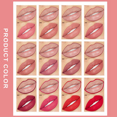 DENESTUP 12-piece lip liner pencil array shows color range and texture variety.