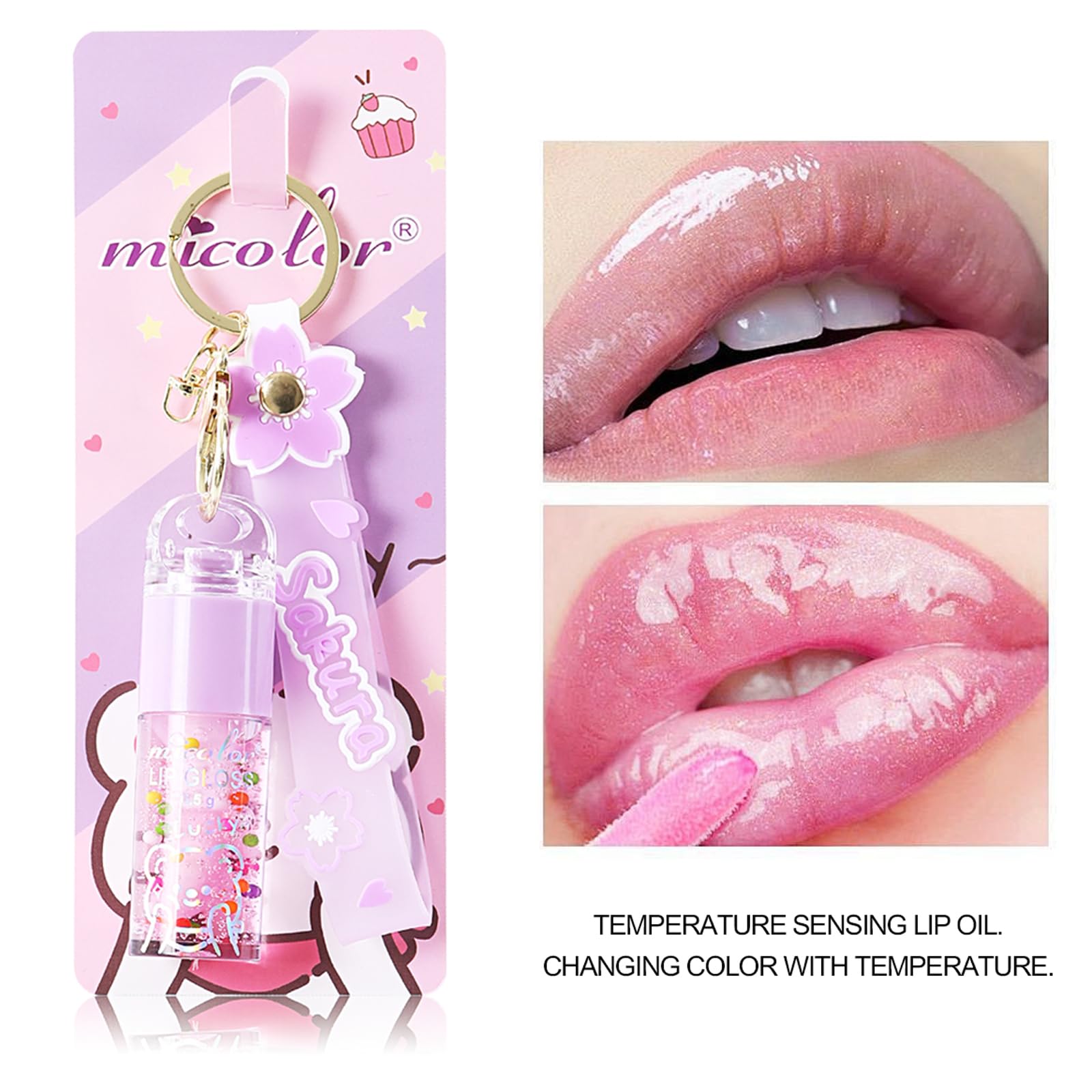 DENESTUP gloss features sequins for a sparkling shimmer finish