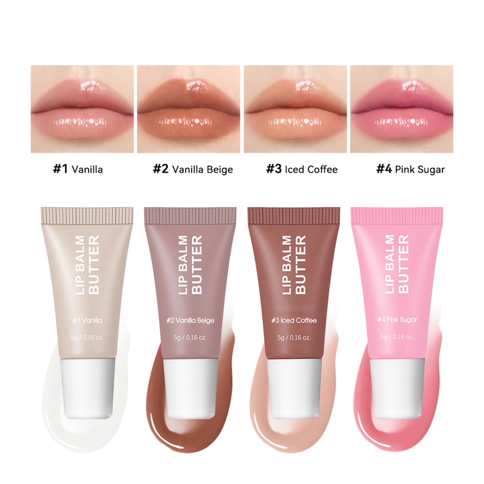 DENESTUP vanilla swatch shows rich shine and lightweight feel