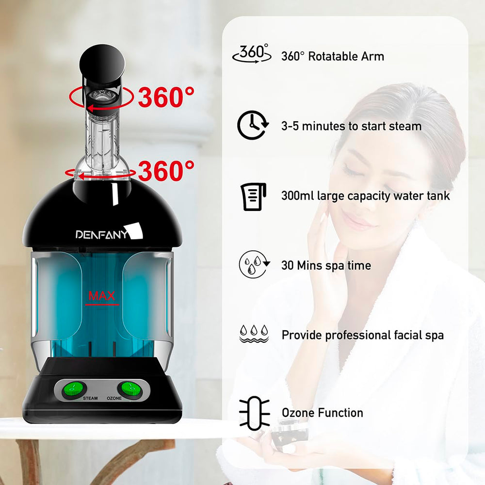DENFANY aromatherapy-steamer allows essential oils for soothing routines