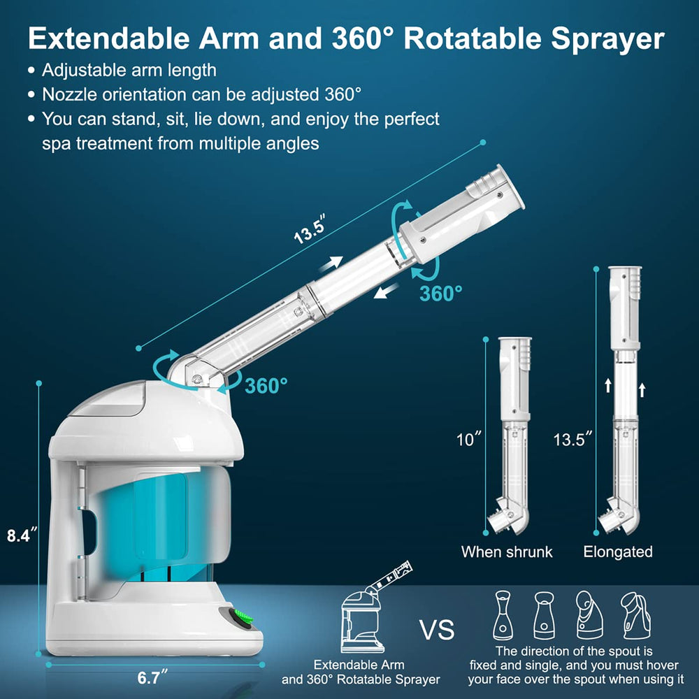 Denfany face steamer cleanses pores and exfoliates for radiant skin.