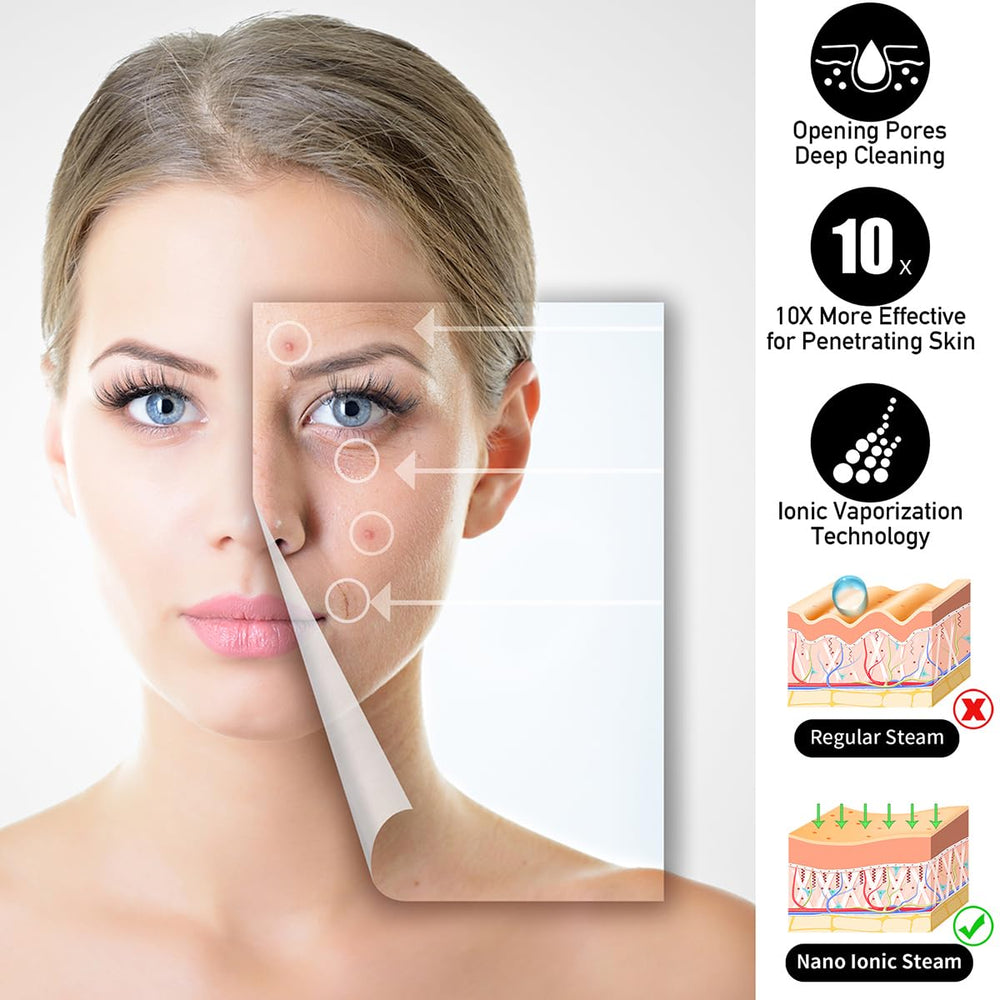 DENFANY facial steamer with large water tank supporting longer steaming