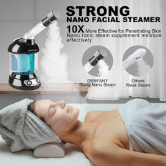 DENFANY nano ionic steam delivers finer moisture delivery for skin feel
