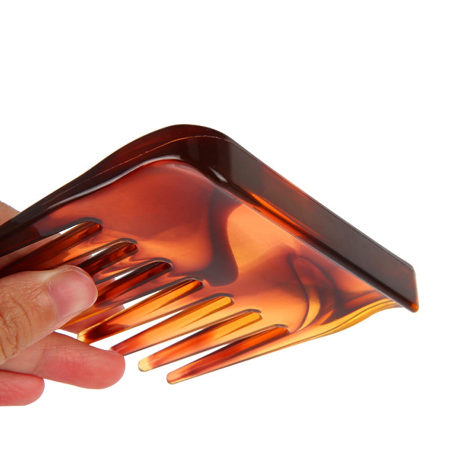 Denlydom mini detangler in use on hair for smooth grooming