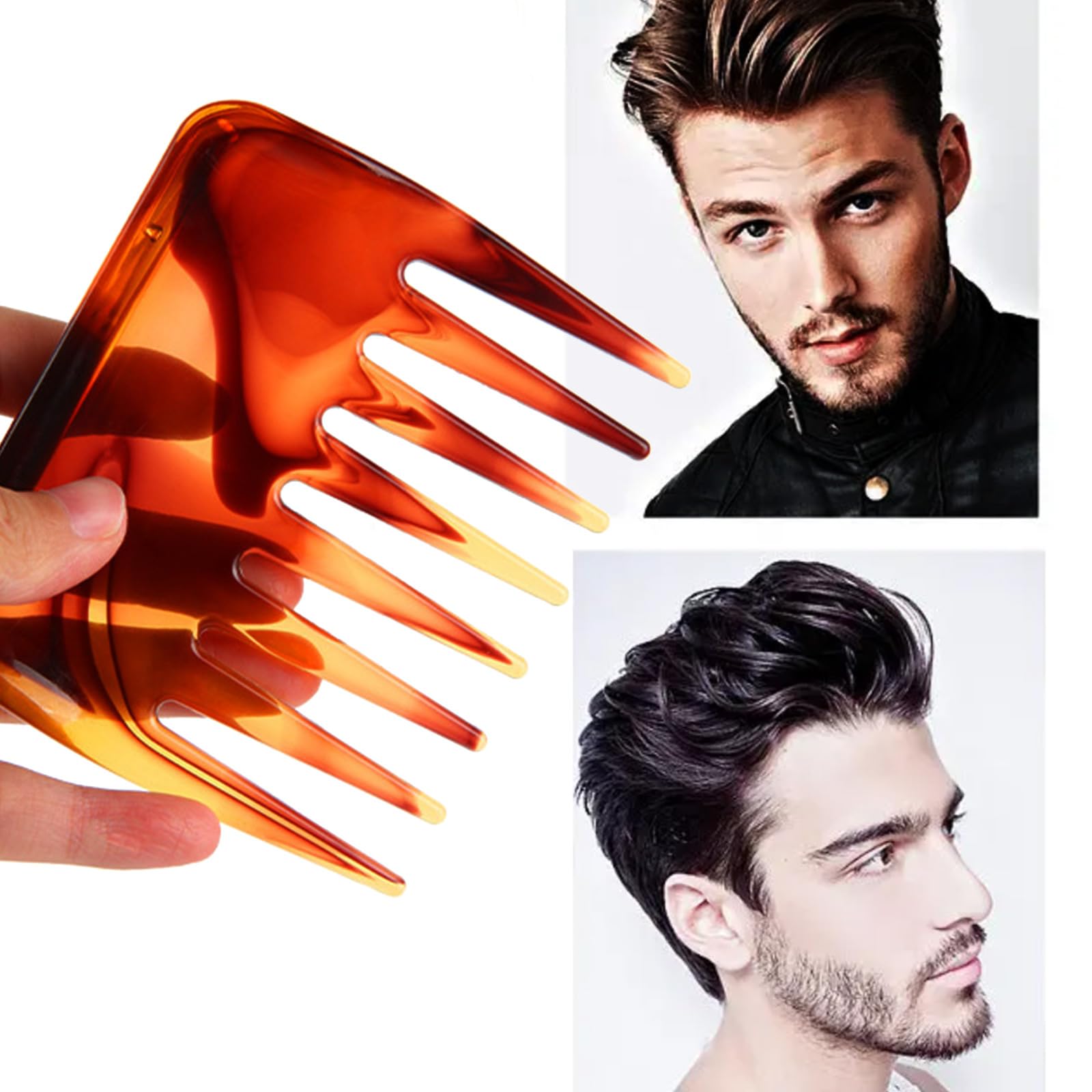 Denlydom mini detangler brown pocket-friendly design for daily carry