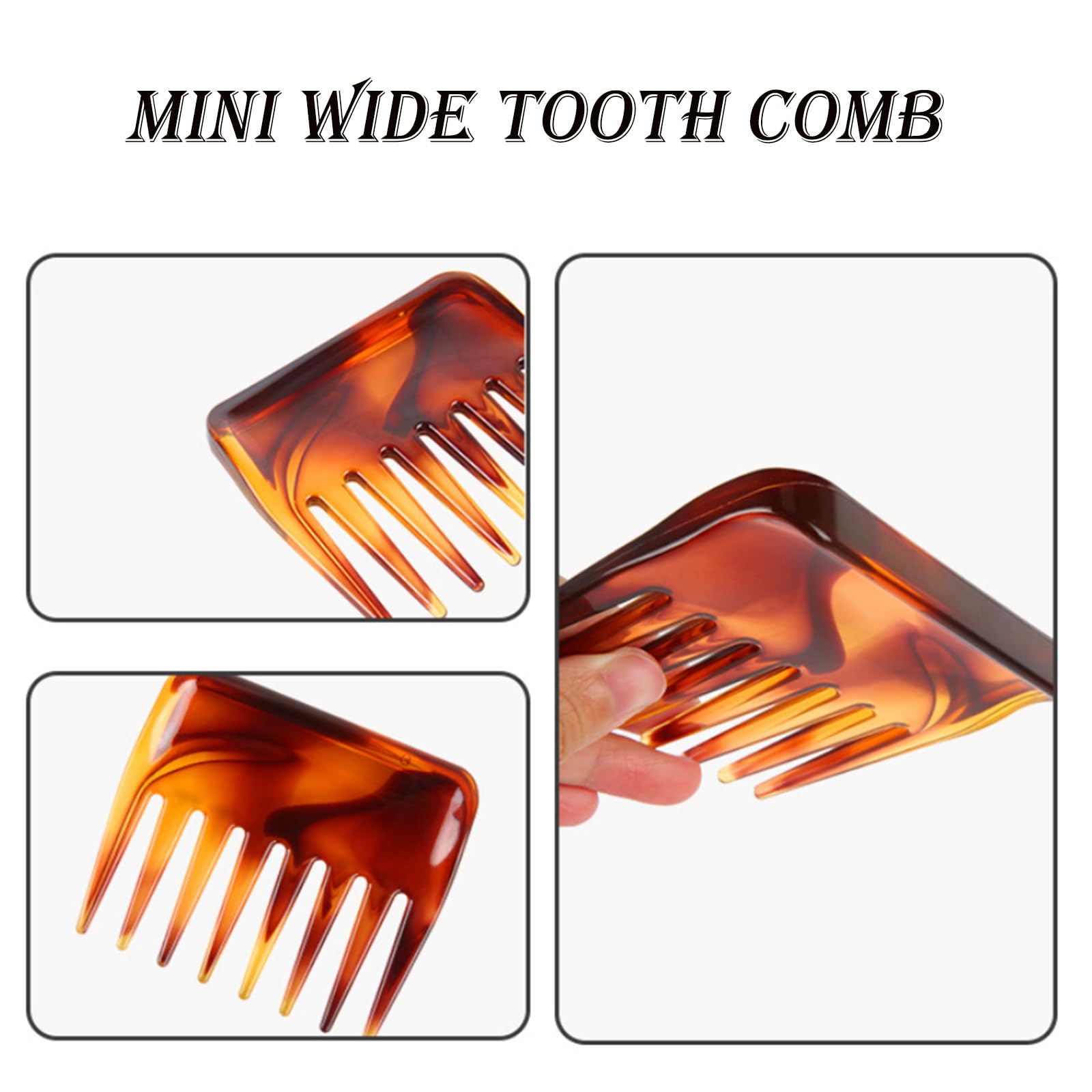 Denlydom mini detangler travel-size print emphasizing portable grooming