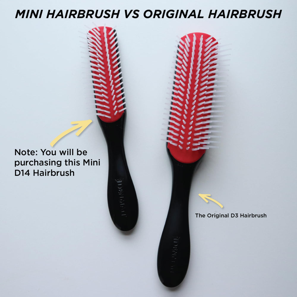Denman D14 close-up highlighting ergonomic handle for extended use
