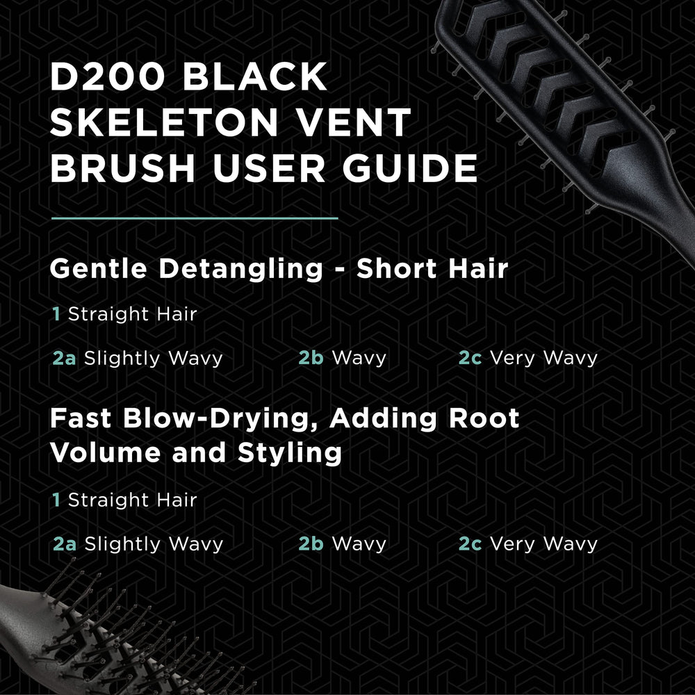 Denman D200 in sleek black delivers a polished final look with added volume.