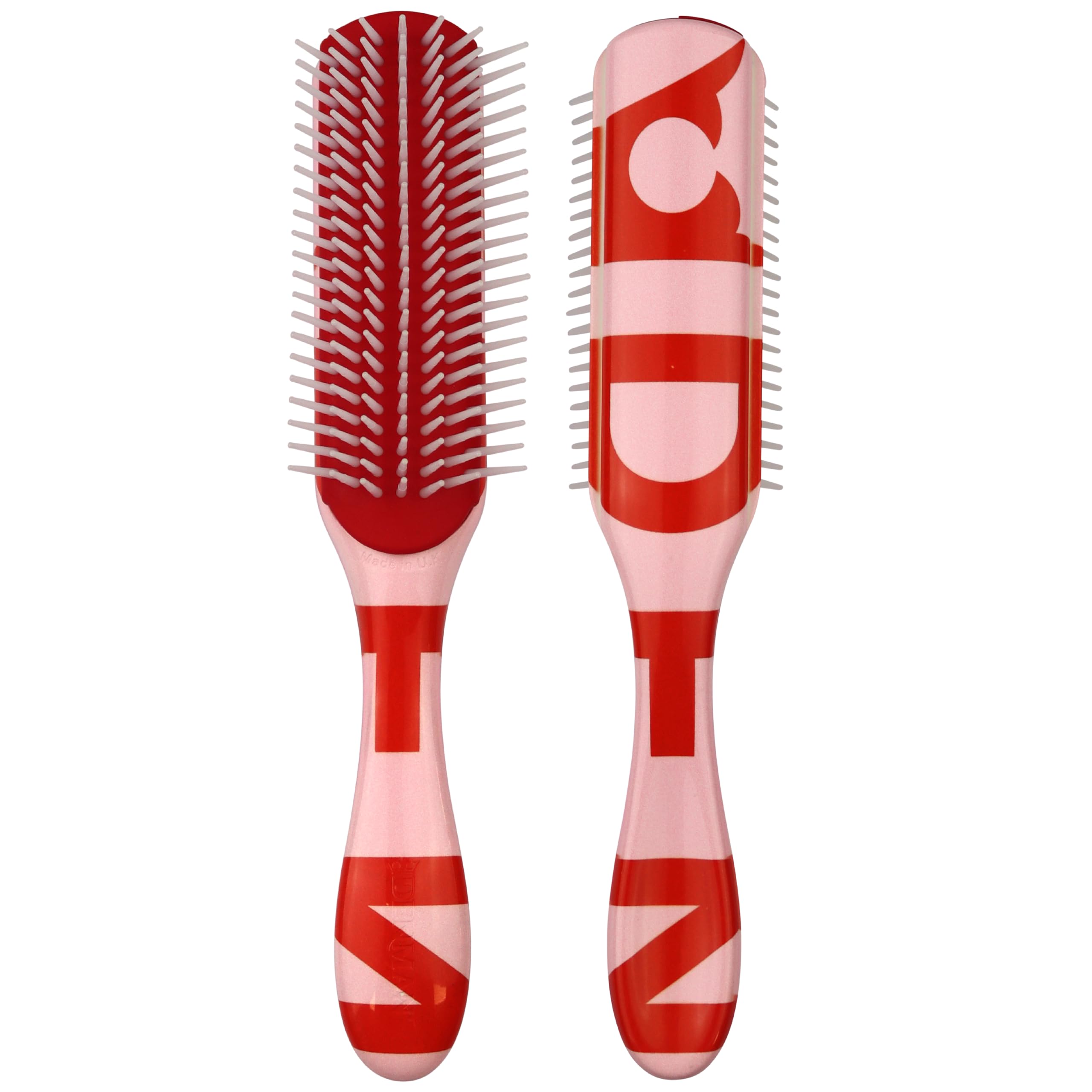 Denman D3 7-Row Brush top view highlights durable design for defined curls