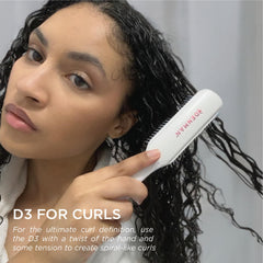 Denman D3 Cherry Blossom ergonomic handle emphasizes comfortable grip for extended styling sessions