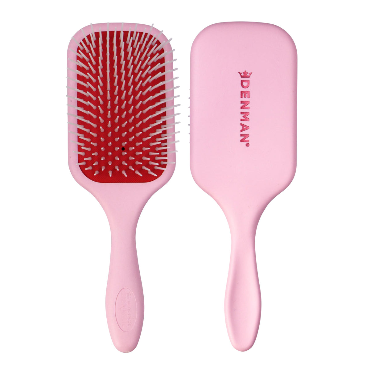 Denman D38 paddle brush pink crush for easy detangling and smooth styling