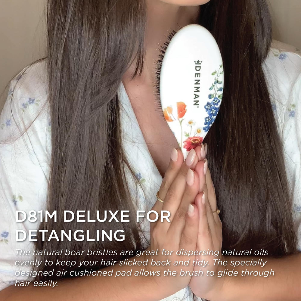 Denman D81M ergonomic handle shown for comfortable daily styling.