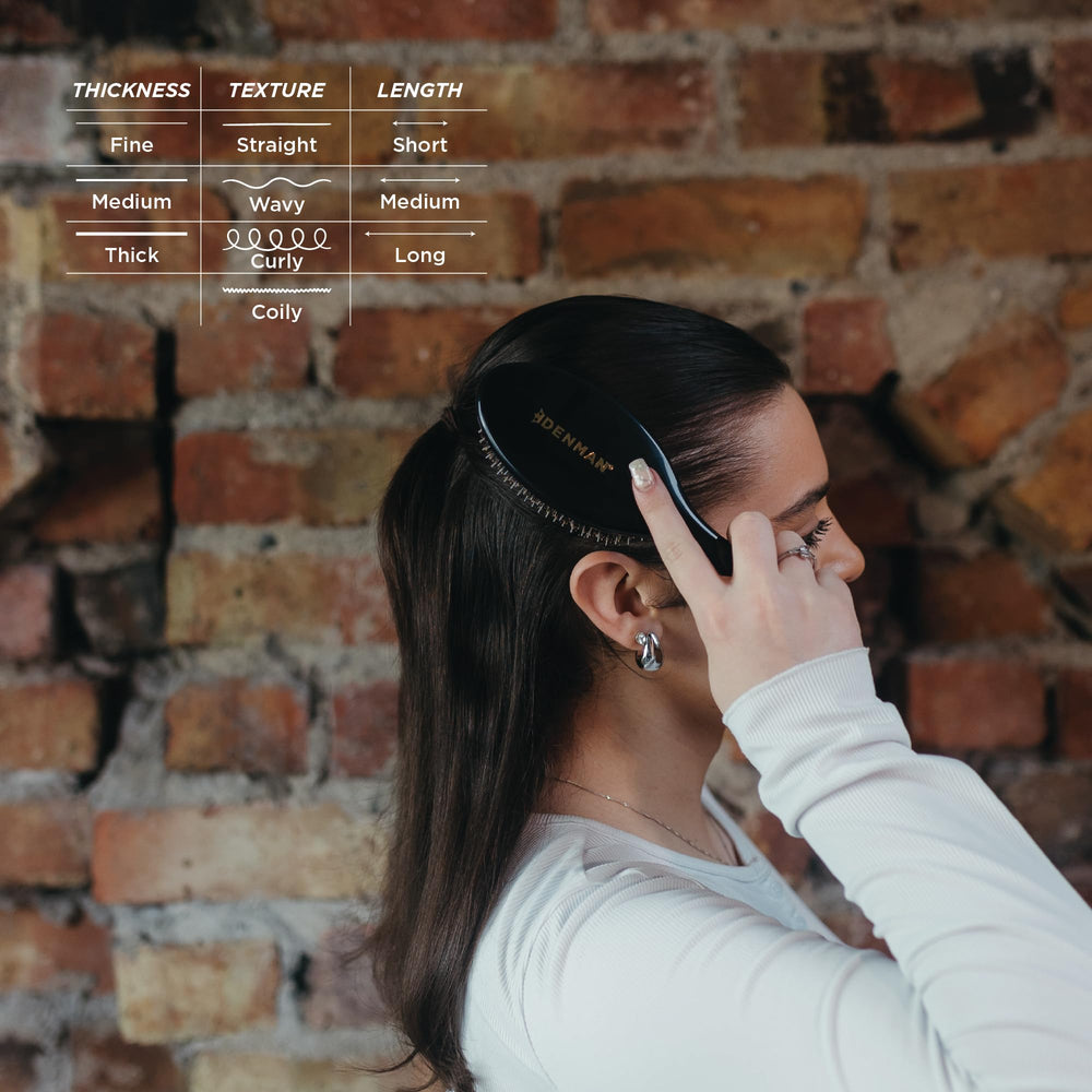 Denman D81M updo smoothing for sleek, controlled styling.