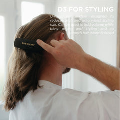 Denman Jack Dean D3 on wet hair for smoother detangling and defined curl formation.