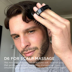 Denman Jack Dean D6 detangling brush tackling tangles on hair