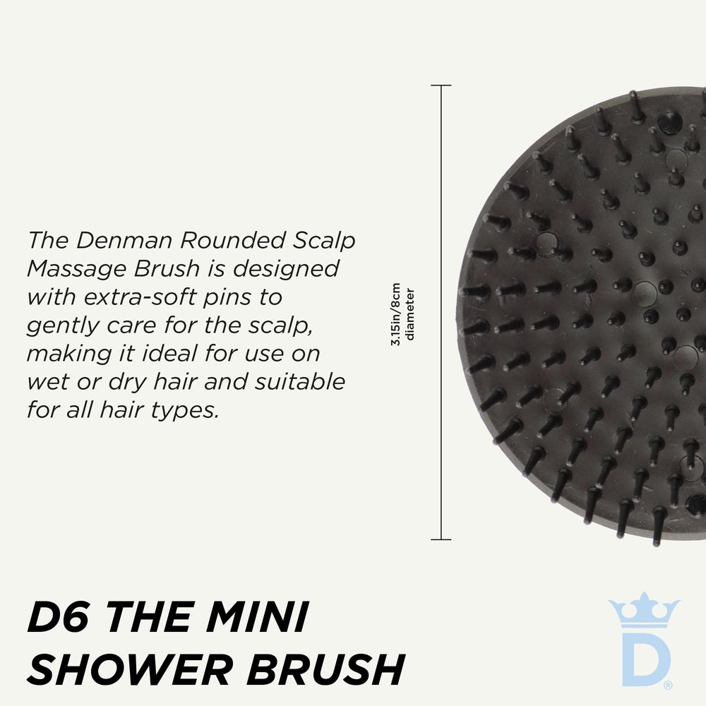 Denman Jack Dean D6 scalp massage action during wash