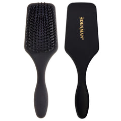 Denman Mini Paddle Brush bristles closeup for gentle detangling and scalp comfort.