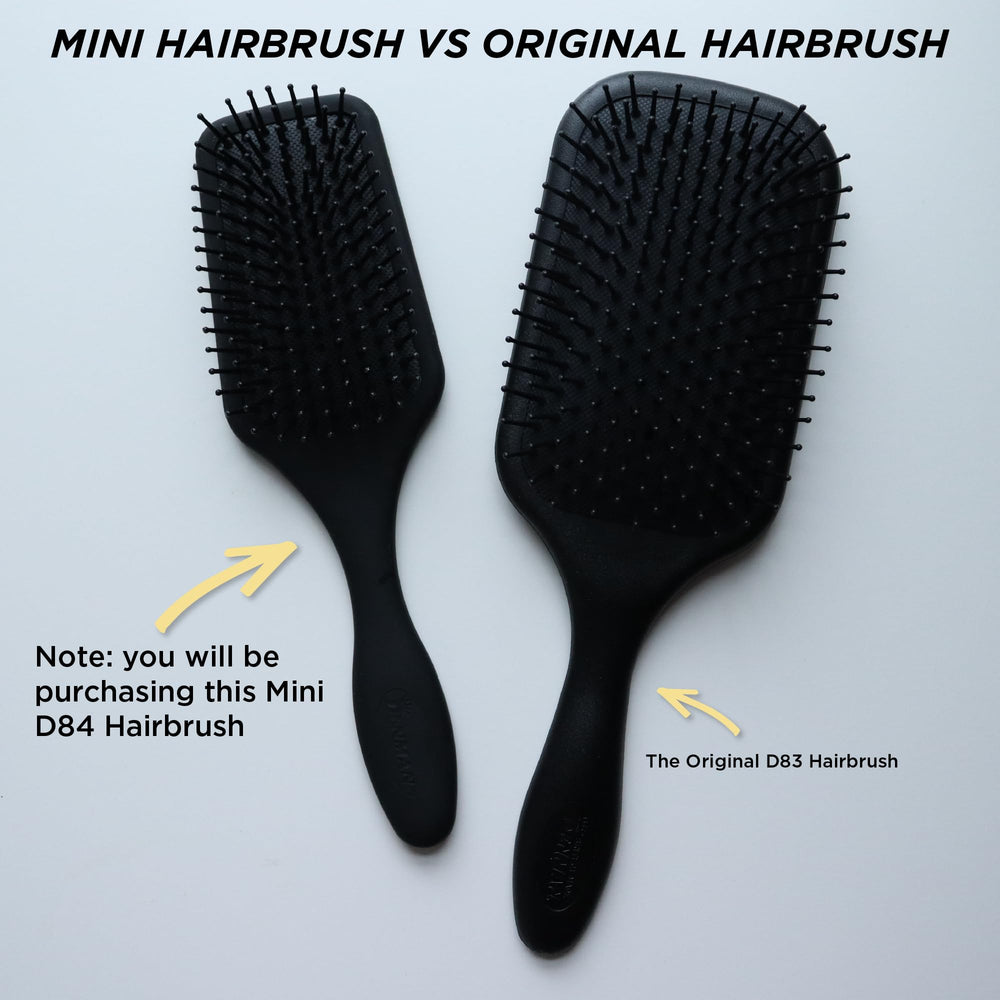 Denman Mini Paddle Brush comfortable grip supports extended styling sessions.