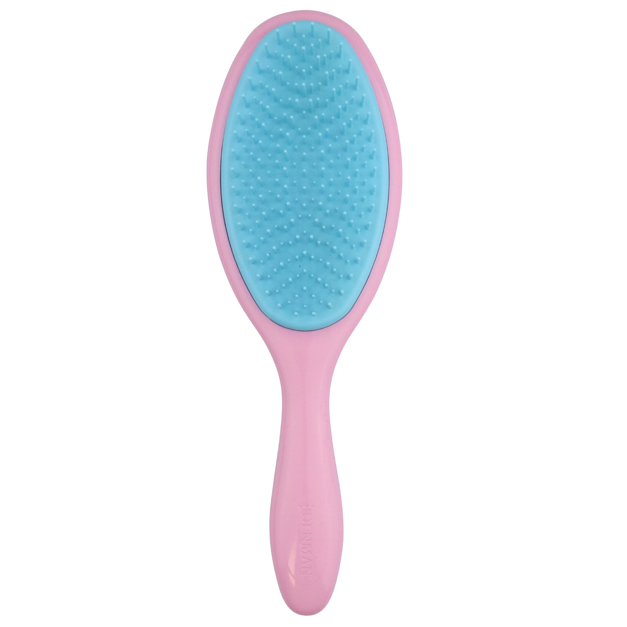 Denman Wet Detangler pink hairbrush kids-safe design for gentle detangling