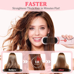 DENTAISyn ceramic teeth deliver frizz control for smoother, shinier hair.