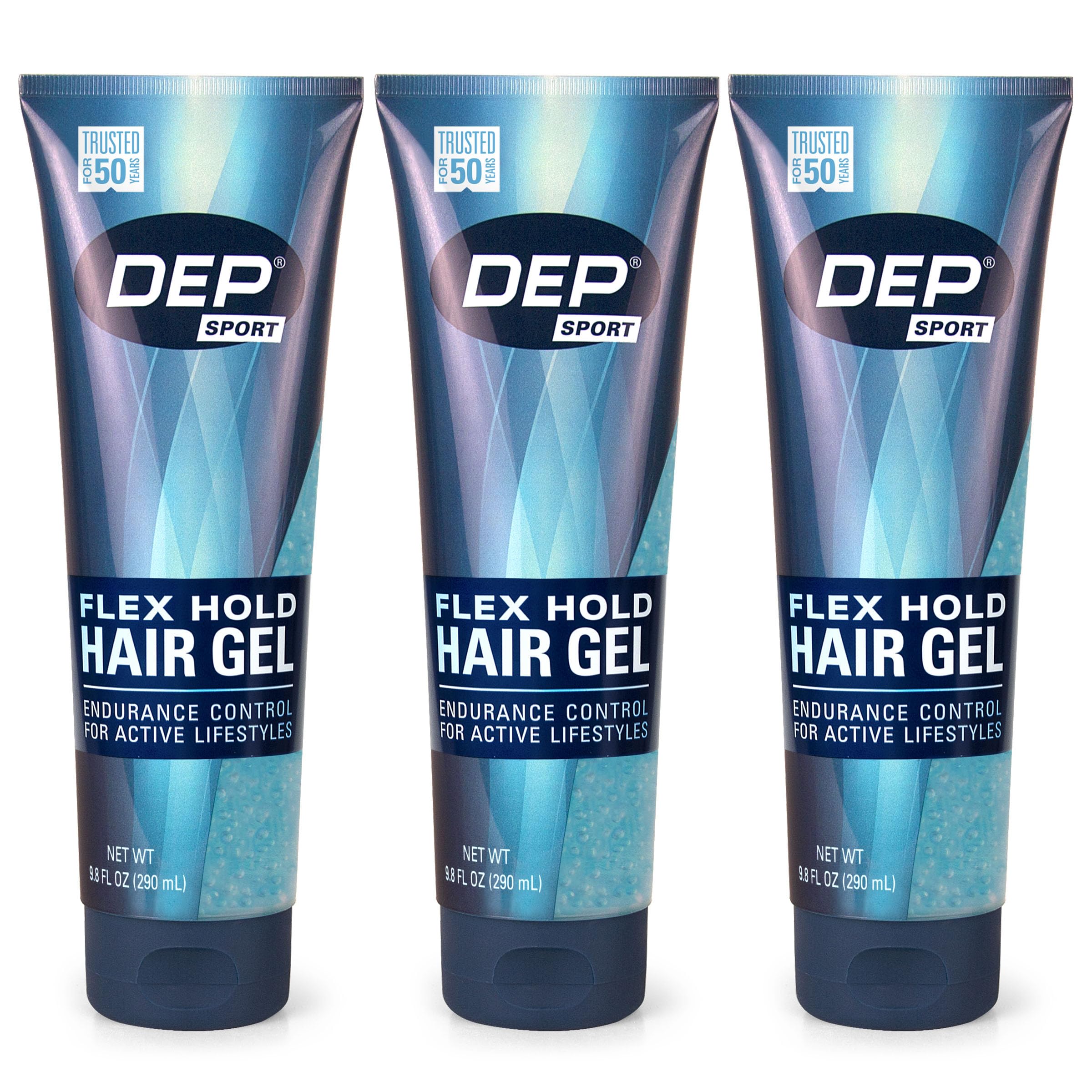 Dep Sport Endurance hair gel pack3 front view for gym-ready styling