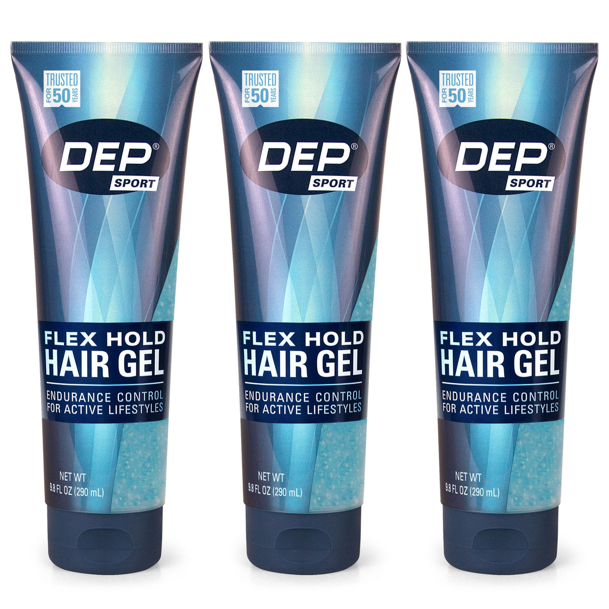 Dep Sport Endurance hair gel pack3 front view for gym-ready styling