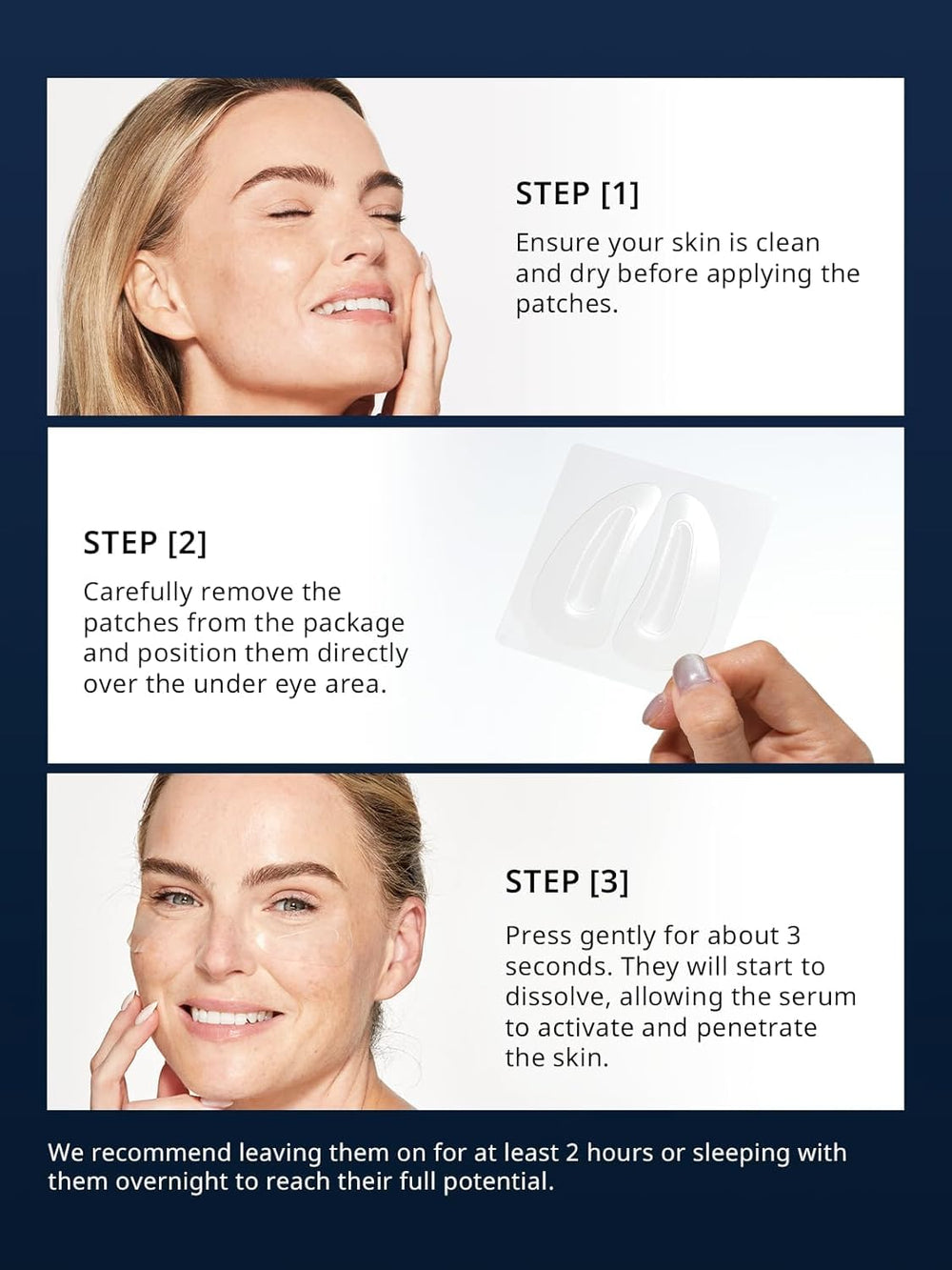 Depology Deepcare+ 12-pairs eye patches box highlighting value
