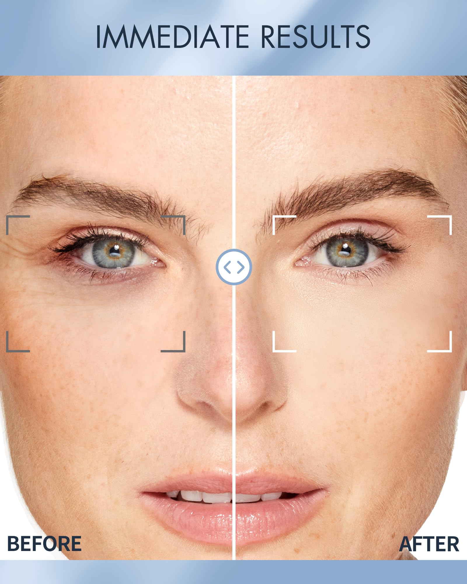 Depology herbal extracts and seaweed essence for revitalized under-eye appearance.