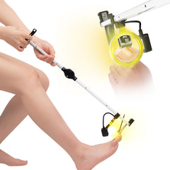 DEPSUNNY 24-inch foldable toenail clippers with LED light for seniors, improved visibility.
