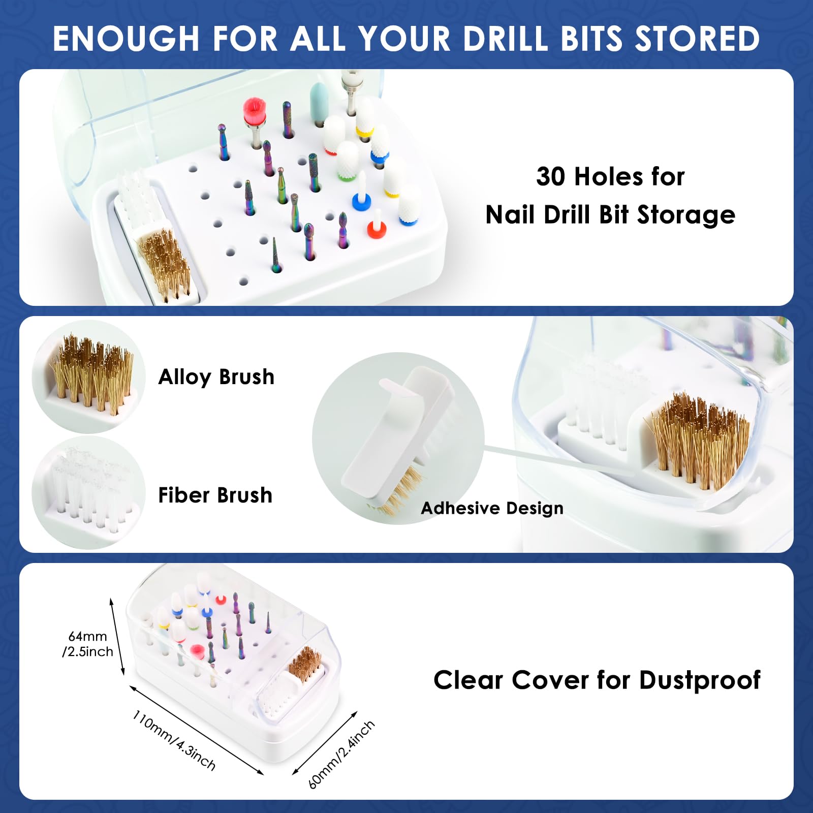 Depvko 30 hole holder detail showing organized storage for DIY and pro use